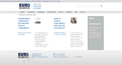 Desktop Screenshot of eurobearings.com